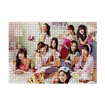 Cakapuzzle Ders Çalışan Girls Generation Kızlar 120 Parça Ahşap Puzzle