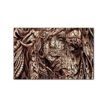 Cakapuzzle Desenler Arasında Gizli Kadın Yüzü 120 Parça Ahşap Puzzle