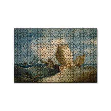 Cakapuzzle Dev Dalgalardaki Gemiler 120 Parça Ahşap Puzzle