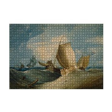 Cakapuzzle Dev Dalgalardaki Gemiler 120 Parça Ahşap Puzzle