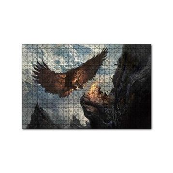 Cakapuzzle Dev Kartal ve Kayalıktaki Savaşçılar Puzzle