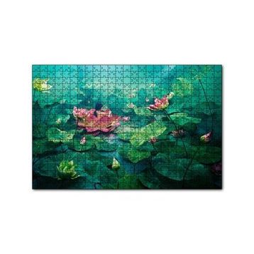 Cakapuzzle Dev Lotus Yaprakları 120 Parça Ahşap Puzzle