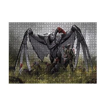 Cakapuzzle Dev Mekanik Akbaba ve Savaşçı 120 Parça Ahşap Puzzle