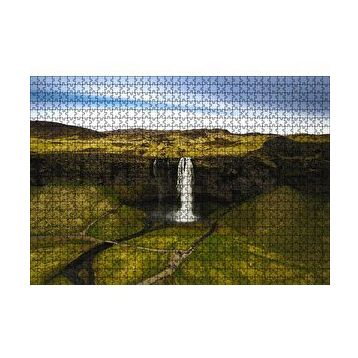 Cakapuzzle Dev Şelale ve Yemyeşil Çevre 120 Parça Ahşap Puzzle