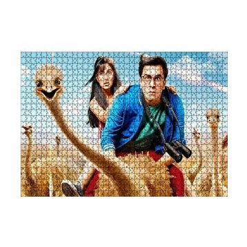 Cakapuzzle Devekuşları Adam ve Kız 120 Parça Ahşap Puzzle