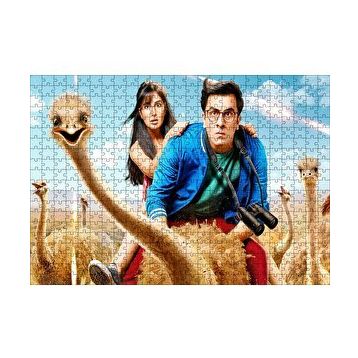 Cakapuzzle Devekuşları Adam ve Kız 120 Parça Ahşap Puzzle