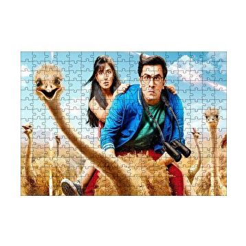 Cakapuzzle Devekuşları Adam ve Kız 120 Parça Ahşap Puzzle