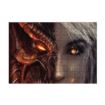 Cakapuzzle Diablo 3 Girl 120 Parça Ahşap Puzzle