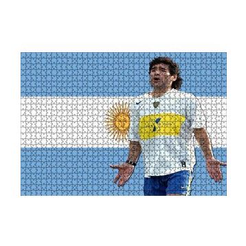 Cakapuzzle Diego Maradona Buka Junior Takımında 120 Parça Ahşap Puzzle