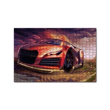 Cakapuzzle Dijital Sanat Audi R9 Görseli 120 Parça Ahşap Puzzle