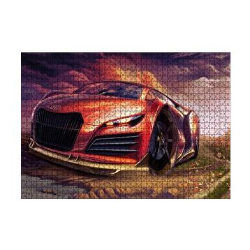 Cakapuzzle Dijital Sanat Audi R9 Görseli 120 Parça Ahşap Puzzle