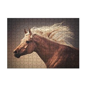 Cakapuzzle Dijital Sanat Kahverengi At Görseli 120 Parça Puzzle