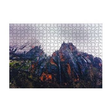 Cakapuzzle Dik Yamaçlı Dumanlı Dağ 120 Parça Ahşap Puzzle