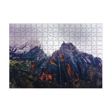 Cakapuzzle Dik Yamaçlı Dumanlı Dağ 120 Parça Ahşap Puzzle