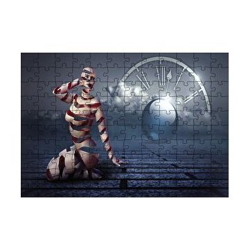 Cakapuzzle Dilimli Kadın Figüri Zaman 120 Parça Ahşap Puzzle