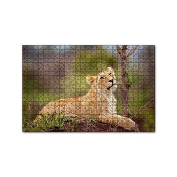 Cakapuzzle Dişi Genç Aslan 120 Parça Ahşap Puzzle