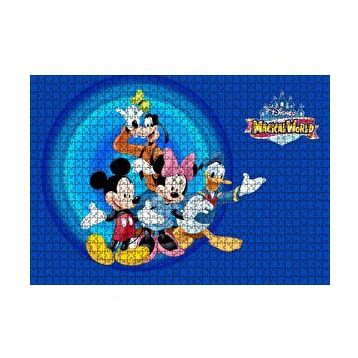 Cakapuzzle Disney Büyülü Dünya Mickey Mouse Çizgi Film 120 Parça Ahşap Puzzle