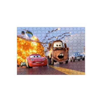Cakapuzzle Disney Cars Şimşek McQueen ve Mater 120 Parça Ahşap Puzzle