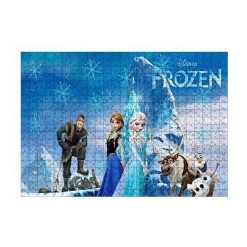Cakapuzzle Disney Frozen Karekterleri Görseli 120 Parça Ahşap Puzzle