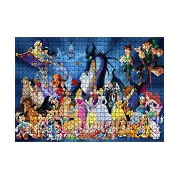 Cakapuzzle Disney Masal Kahramanları Bir Arada 120 Parça Ahşap Puzzle