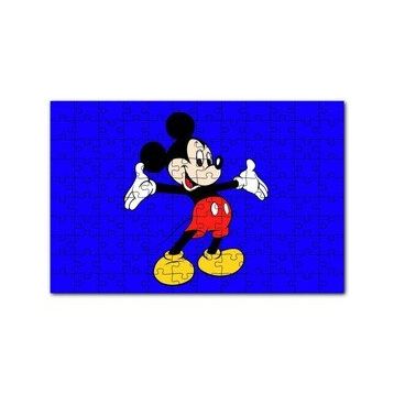 Cakapuzzle Disney Mickey Mouse mavi Görsel 120 Parça Ahşap Puzzle