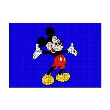 Cakapuzzle Disney Mickey Mouse mavi Görsel 120 Parça Ahşap Puzzle