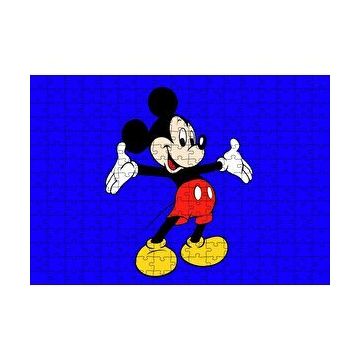 Cakapuzzle Disney Mickey Mouse mavi Görsel 120 Parça Ahşap Puzzle