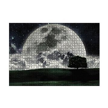Cakapuzzle Doğa Gecede Ay Güzelliği 120 Parça Ahşap Puzzle