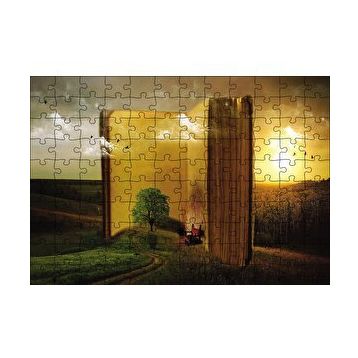 Cakapuzzle Doğa Kitap Yol Hayal Sanal 120 Parça Ahşap Puzzle
