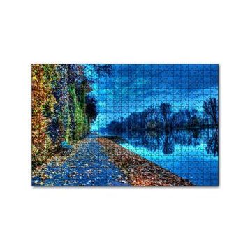 Cakapuzzle Doğa Sonbahar Göl Kıyısı 120 Parça Ahşap Puzzle