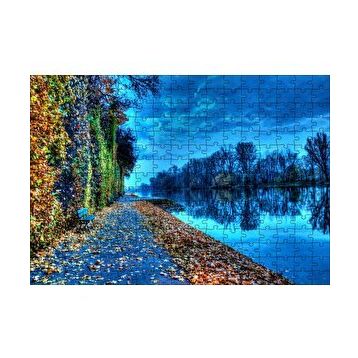 Cakapuzzle Doğa Sonbahar Göl Kıyısı 120 Parça Ahşap Puzzle