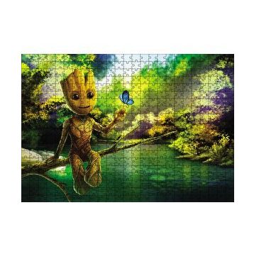 Cakapuzzle Doğada Baby Groot Görseli 120 Parça Ahşap Puzzle