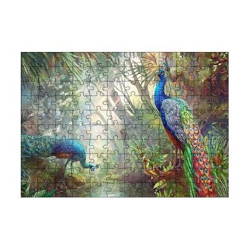 Cakapuzzle Doğada Tavus Kuşu Görseli 120 Parça Ahşap Puzzle