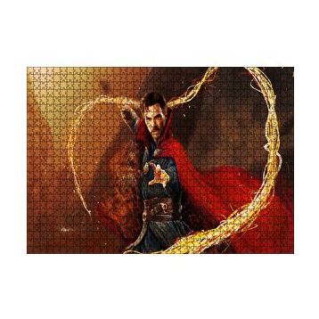 Cakapuzzle Doktor Strange ve Alev Kırbacı 120 Parça Ahşap Puzzle