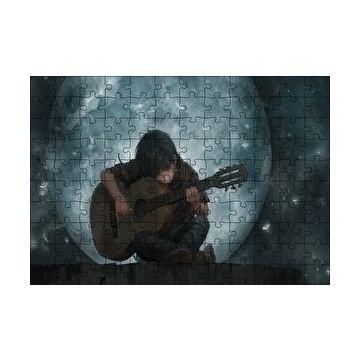 Cakapuzzle Dolunay Çocuk Klasik Gitar 120 Parça Ahşap Puzzle