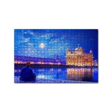 Cakapuzzle Dolunayda Hindistandan Bir Kare 120 Parça Ahşap Puzzle