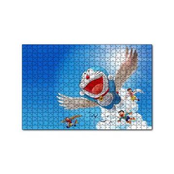Cakapuzzle Doraemon ve Çocuklar Mavi Göklerde 120 Parça Ahşap Puzzle