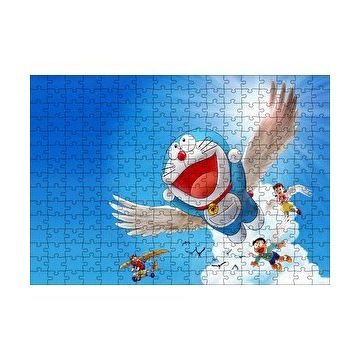 Cakapuzzle Doraemon ve Çocuklar Mavi Göklerde 120 Parça Ahşap Puzzle