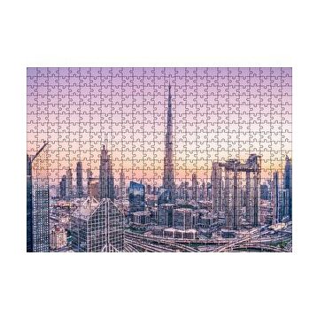 Cakapuzzle Dubai Şehir Merkezi Manzarası 120 Parça Ahşap Puzzle