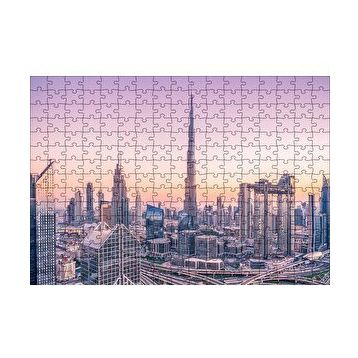 Cakapuzzle Dubai Şehir Merkezi Manzarası 120 Parça Ahşap Puzzle