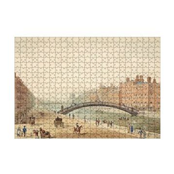 Cakapuzzle Dublin Hapeni Köprüsü 120 Parça Ahşap Puzzle