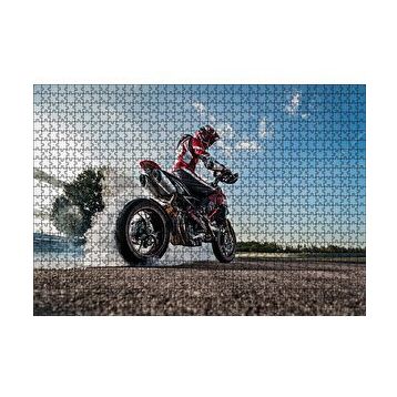 Cakapuzzle Ducati Hyper 850 Motorsiklet 120 Parça Ahşap Puzzle