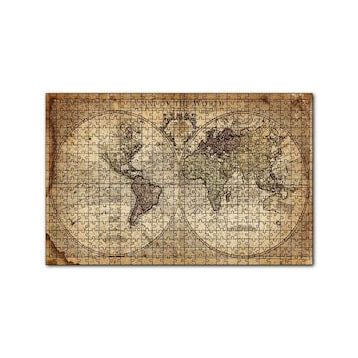 Cakapuzzle Dünya Haritası 1725 Yılı 120 Parça Ahşap Puzzle