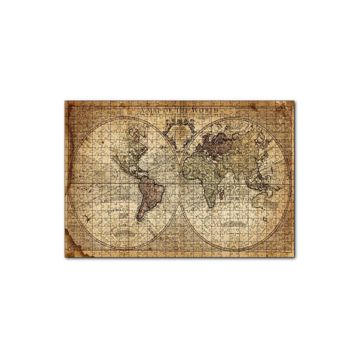 Cakapuzzle Dünya Haritası 1725 Yılı Mdf 1000 Parça Puzzle