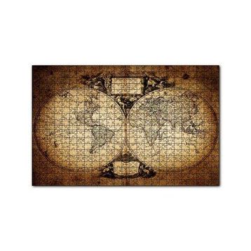 Cakapuzzle Dünya Haritası 1732 Yılı 120 Parça Ahşap Puzzle