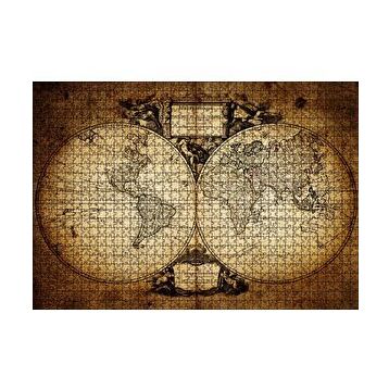 Cakapuzzle Dünya Haritası 1732 Yılı 120 Parça Ahşap Puzzle