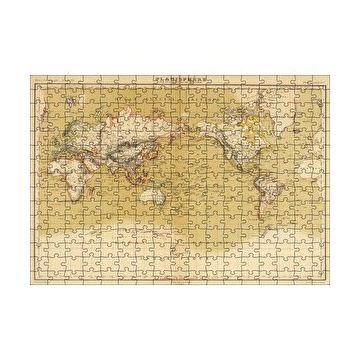 Cakapuzzle Dünya Haritası 1833 Yılı 120 Parça Ahşap Puzzle
