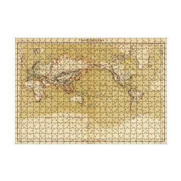 Cakapuzzle Dünya Haritası 1833 Yılı 120 Parça Ahşap Puzzle
