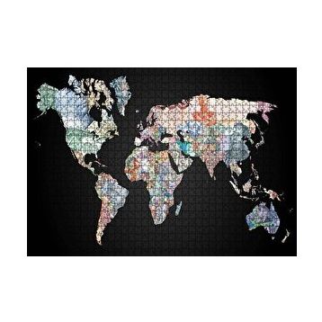 Cakapuzzle Dünya Hatitası Ve Para Birimleri Görseli 120 Parça Ahşap Puzzle