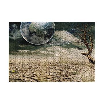 Cakapuzzle Dünya ve Kuraklık 120 Parça Ahşap Puzzle